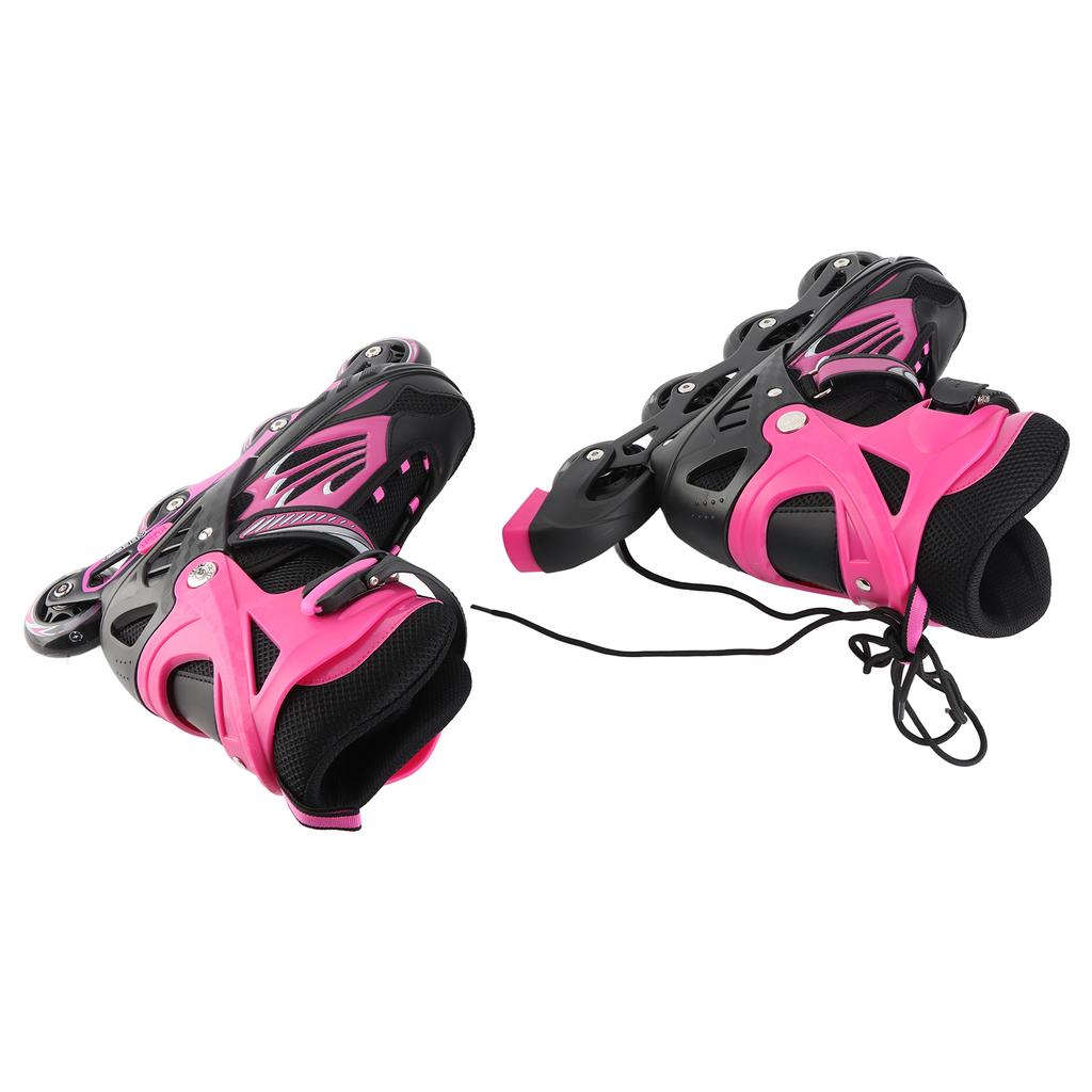 Adjustable Illuminating Inline Skates with Light Up Wheels for Kids and Youth Girls Boys Inline Skates