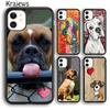 Krajews Boxer Dog Puppy Puppies Design Phone Case Cover For iPhone 17 Air 16 15 14 Plus 12 13 Pro Max Fundas