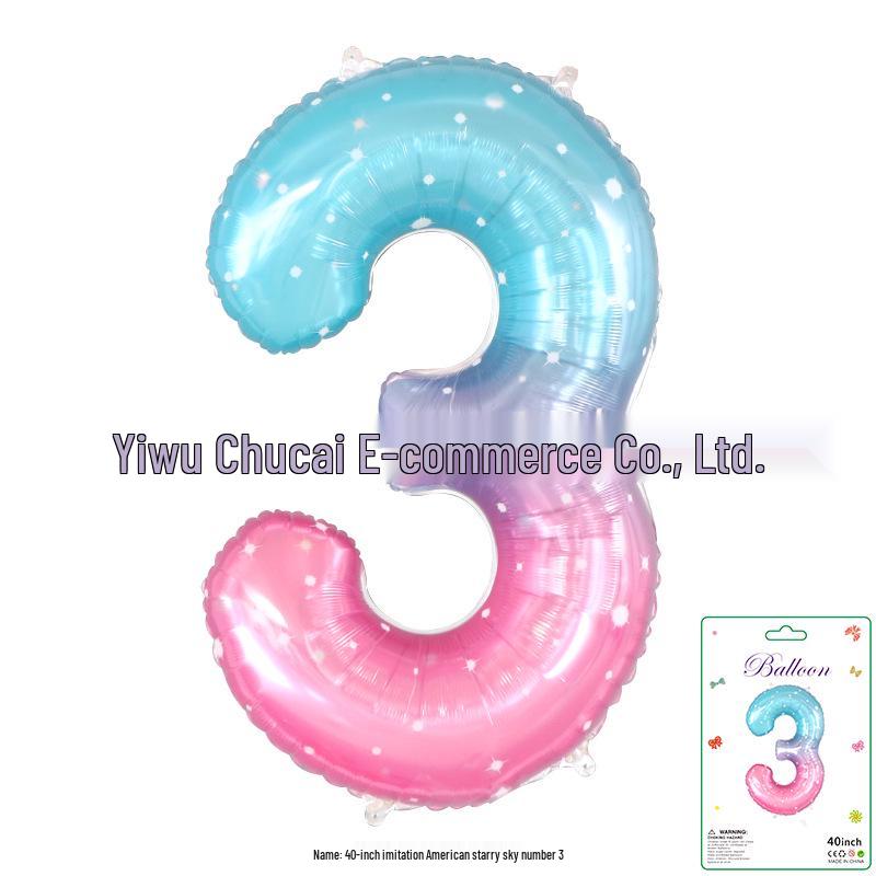 Décoration Bandeau Rayé à Carreaux Vache Dégradé 40" - Grand Chiffre pour Scène de Fête d'Anniversaire de Bébé