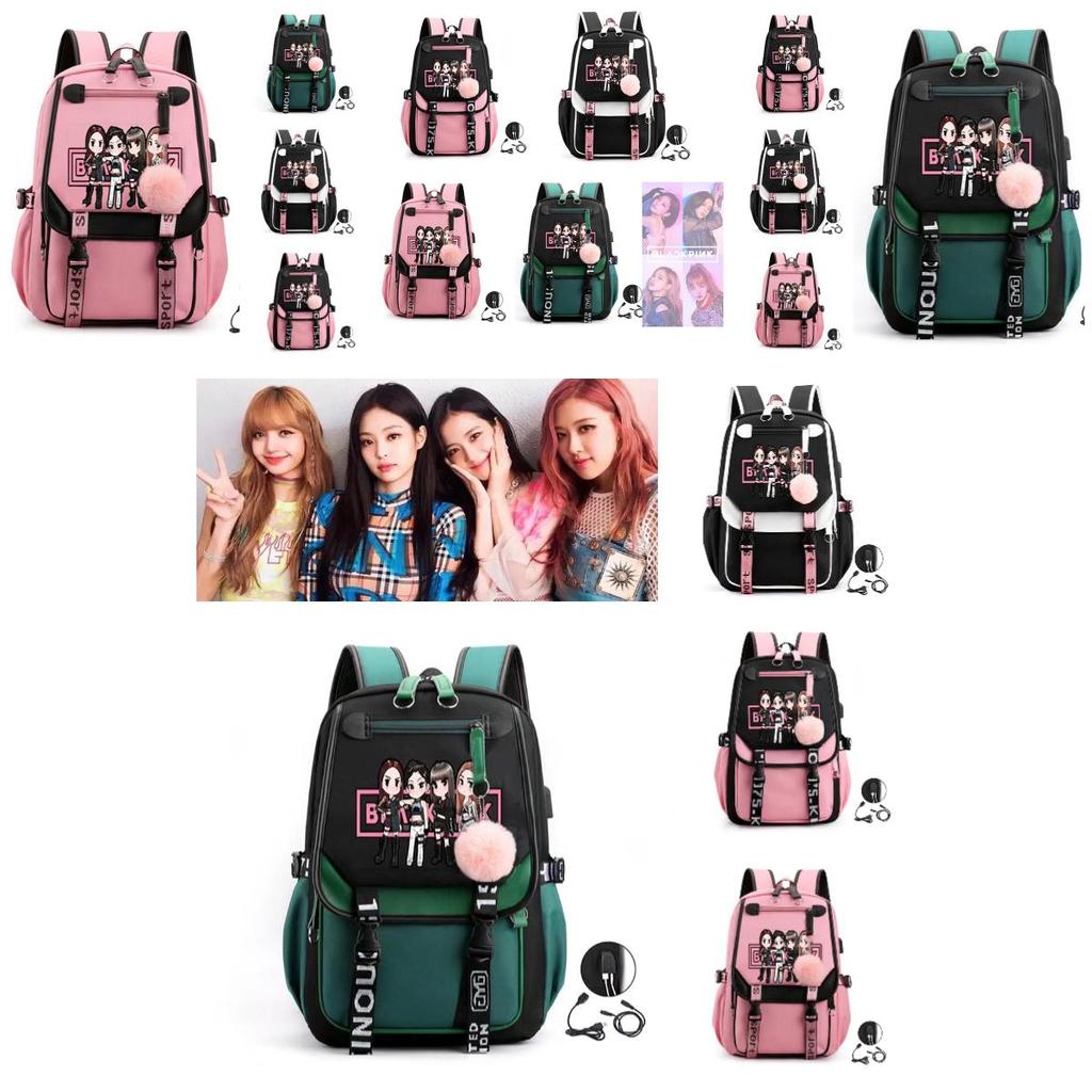 Stilvoller Urbaner Minimalistischer Sternenhimmel Rucksack Koreanische Girlgroup Park Chaeyoung Lisa Kim Jisoo Gleicher Stil Oxford-Stoff