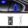 Solar Powered Car Neon Lights Suction Cup LED Ambient Light Car Neon Light  Front Rear Windows