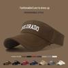 COLO Letter Embroidered Brushed Visor Hat