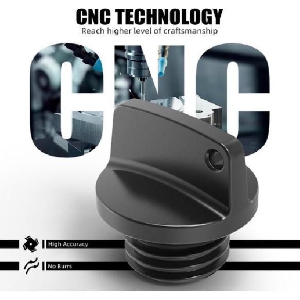 Oil Filler Plug Cap M20 Black Compatible with YZ 65 80 125/X 250/X 250F black