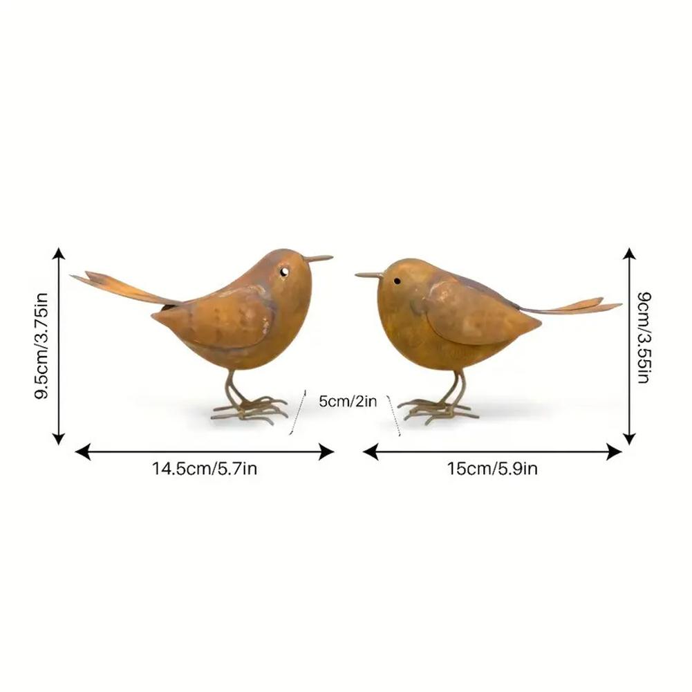 Metal Bird Decor Outdoor Durable Garden Bird Decor Rust-Resistant Iron Lawn Bird Decor Metal Bird Gift
