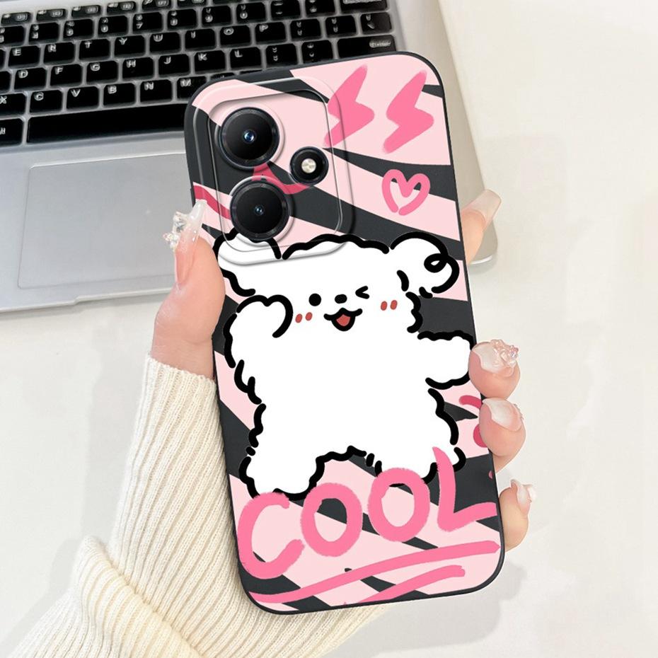 Lens Protective Cover For Infinix Hot 30i 30 Hot30 Play NFC Cute Printed Soft Silicon Phone Case For Infinix Hot30i 30 30Play 4G