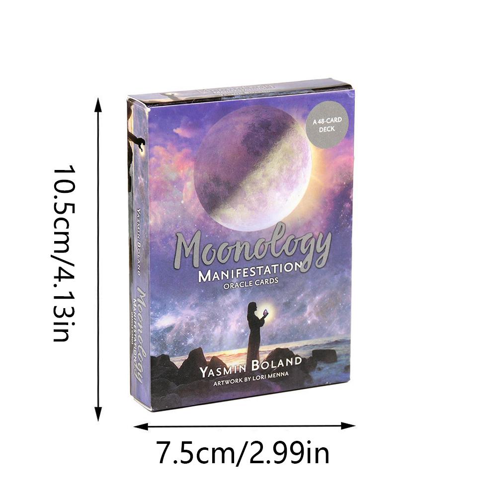 Moonology Oracle Card Mystic Divination Gameplay Fortune-telling Cards Manifestation Fate Tarot Deck English Version Board Game