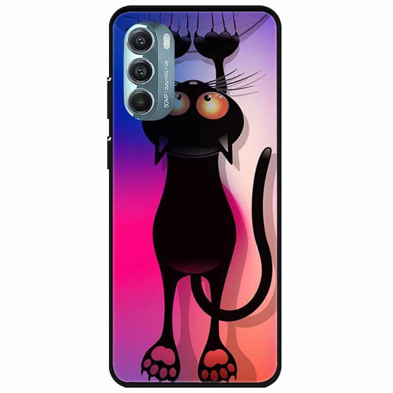 For Moto Edge 2022 Case Silicone Luxury Cartoon TPU Bumper For Motorola Edge (2022) Soft Phone Cover Shell on for MotoEdge Dog