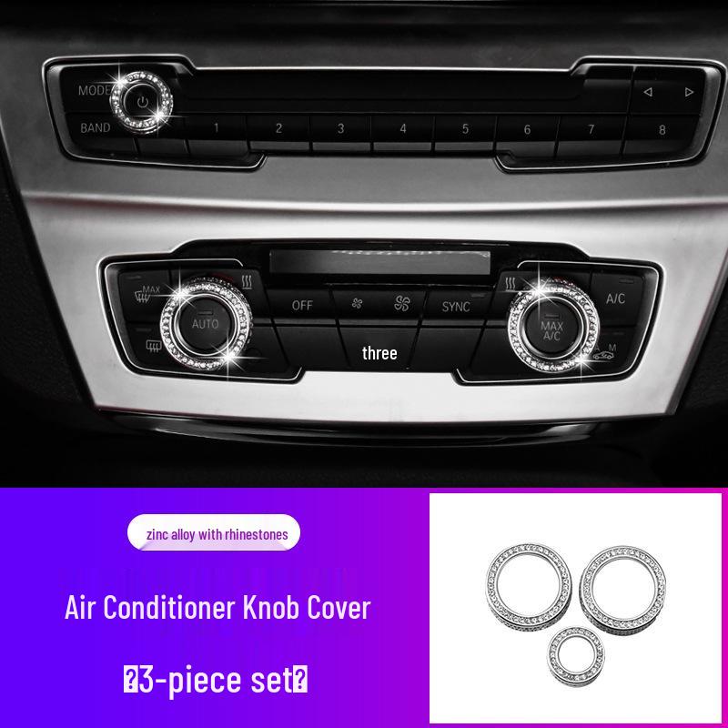 

BMW 16-20 X1 Audio Knob Crystal Upgrade for Air Conditioning Interior Modification Zinc Alloy