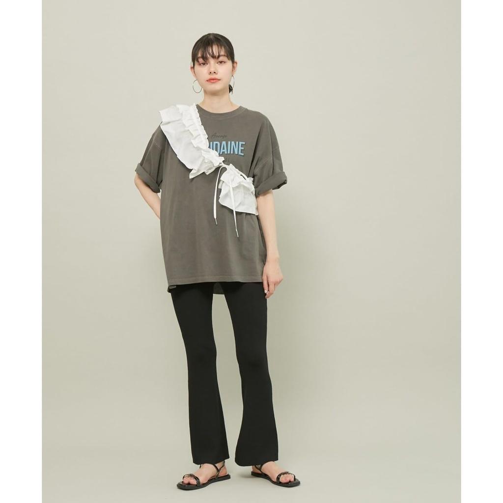 ROPE PICNIC R Knit Charcoal Size 38 Pants, (06),