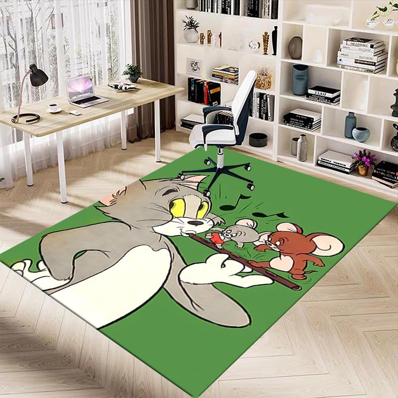 1pc Tom and Jerry Carpet, for Home & Office Decor, Desk Chair Carpet, Festive Gift,Conference Room CarpetL1104