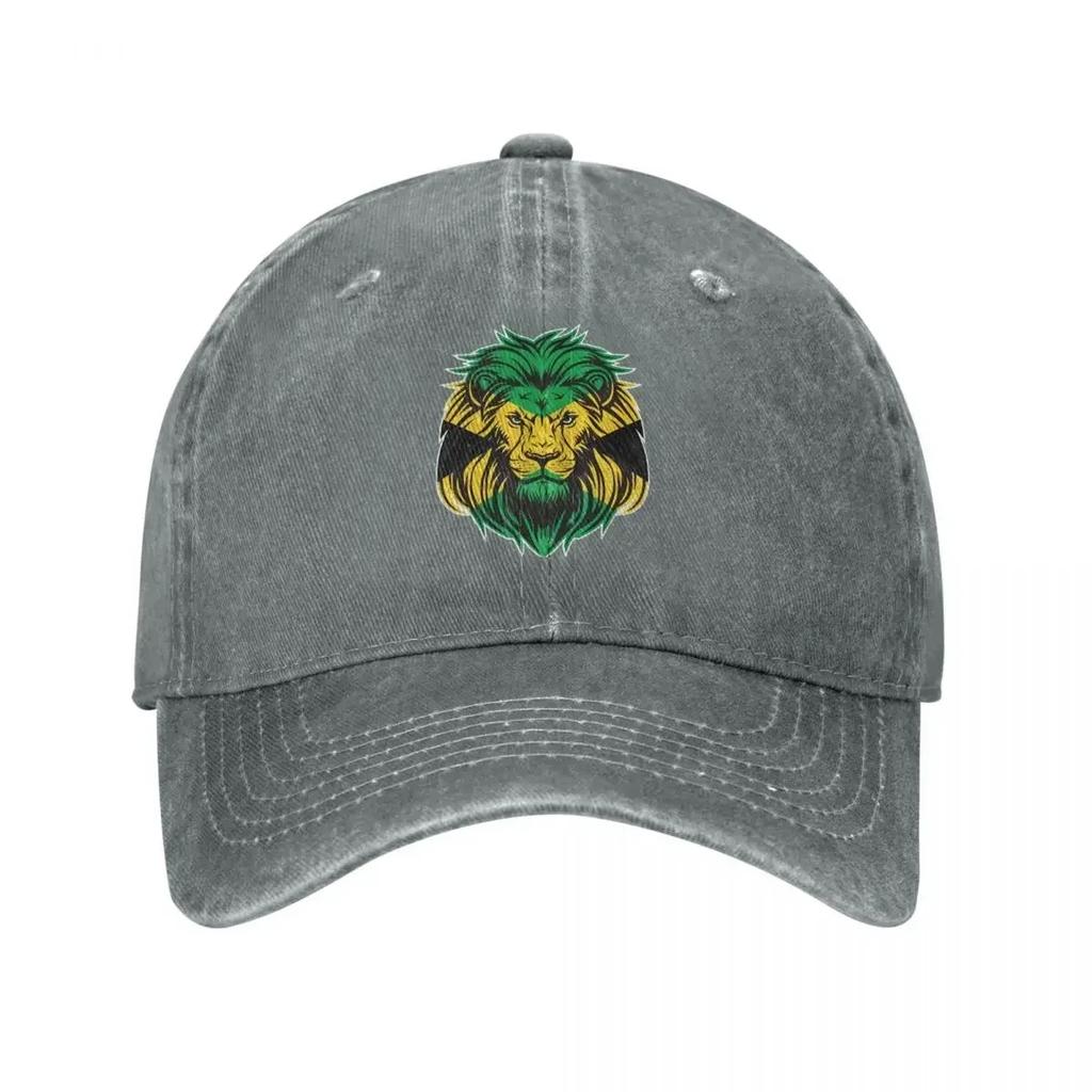 Lion Head Jamaican Flag Baseball Cap Casual Unisex Teens Hip Hop Hats Designer Kpop Rock Snapback Cap Gift