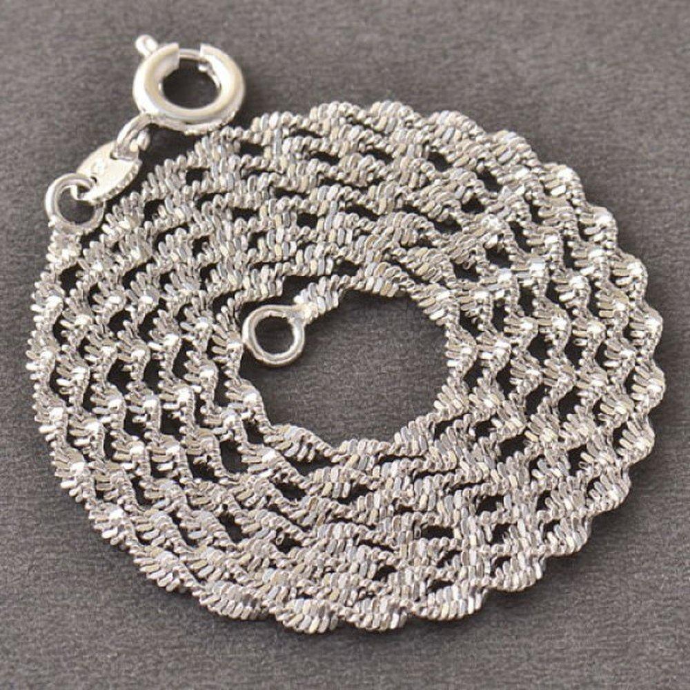 45cm 9K Gold Filled Necklace Gift Silver Chain Fashion Silver Chain Chain Necklace Chain Line Strap Universal Accessories Jewelry Popular Trend