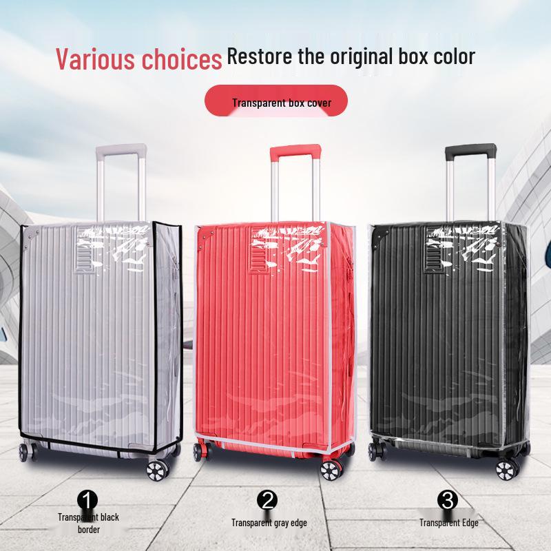 Transparent Dustproof Suitcase Protective Cover for Travel Trolley