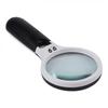 3X Magnification 45X Handheld Loupe LED Magnifying Glass