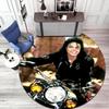 Der runde Teppich des renommierten amerikanischen Grammy-Preisträgers Michael Jackson ist weich, für Zuhause, Schlafzimmer, Türvorleger-Dekoration und ein rutschfester Teppich F8