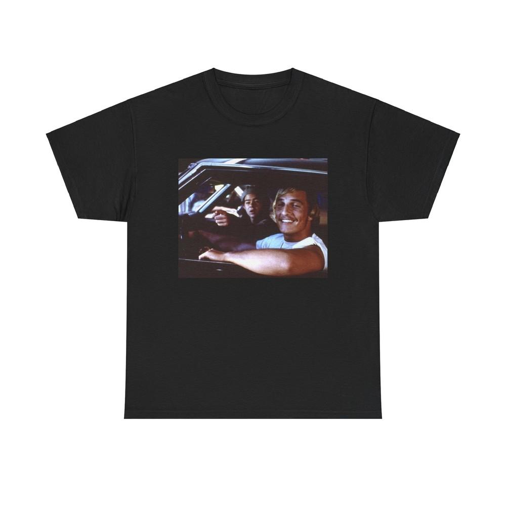 

Dazed and Confused Tshirt Vintage Movie Poster Retro Texas Unisex Heavy Cottonn Unisex T-Shirt S