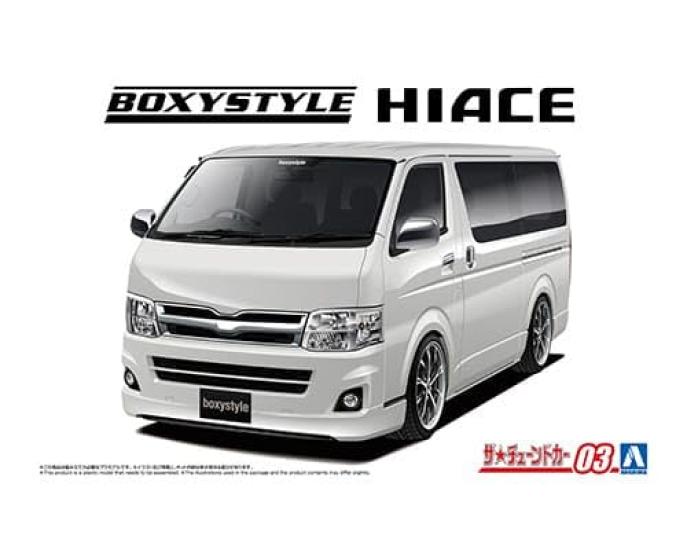 Aoshima Bunka Kyozai The Tuned Car 3 Boxystyle TRH200V Hiace Super GL Plastic Model Kit Co., Ltd. (AOSHIMA) No. 1/24 '10 (Toyota)