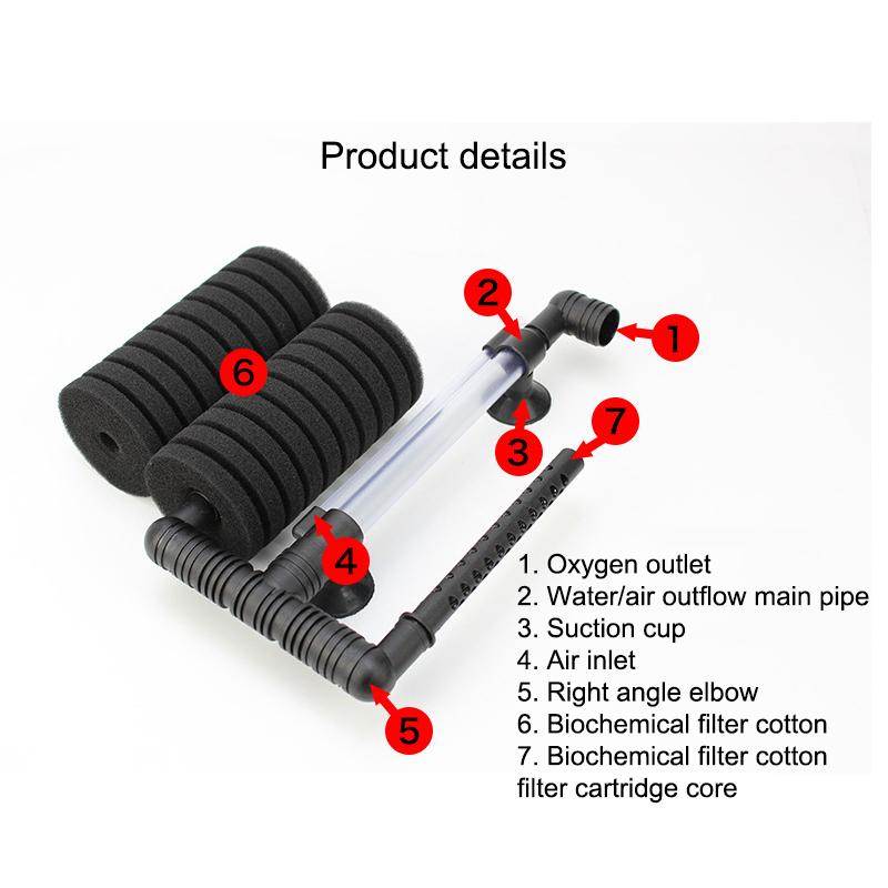 Aquarium Silent Filter Sponge For Fish Tank Air Pump Skimmer Biochemical Sponge Filter Aquarium Bio Filter Aquarium Practical