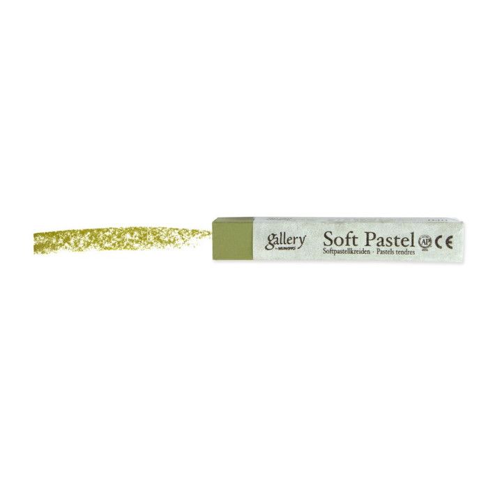 MUNGYO Pastel sec tendre Carré 6 x Olive green