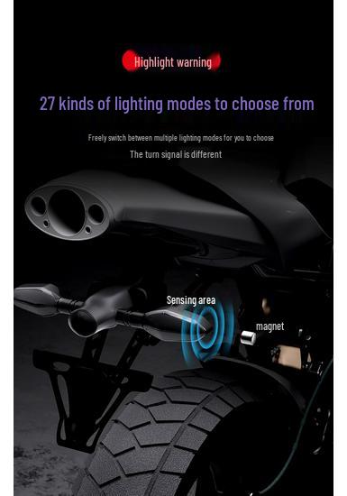 LED Motorcycle Turn Signal & Taillight: Bright, Strong Light for Electric and Battery Vehicles