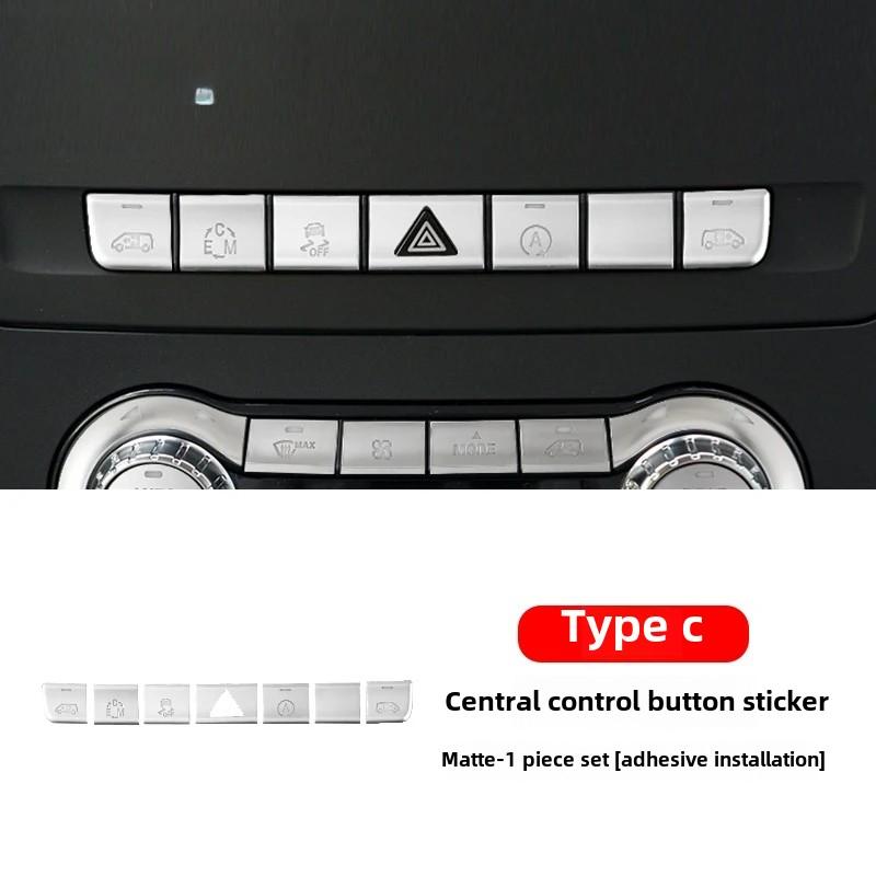 2025 Hot Racing Grills Car center console CD AIR steering wheel button sticker cover for Mercedes-Benz W447 Vito 2016-24 V-class