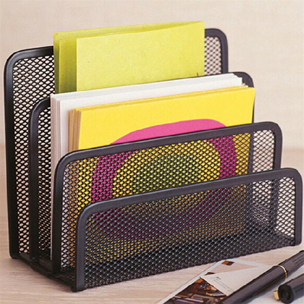 (Nikita) Bureau organizer met 6 compartimenten lade | The Mesh Collection Zwart