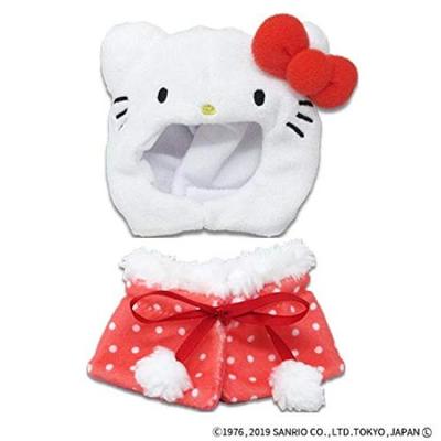 Naitou Design Plush Costumer Hello Kitty S Plush Clothes for Ages 6 and Up, Hat Width: Approx. 11cm