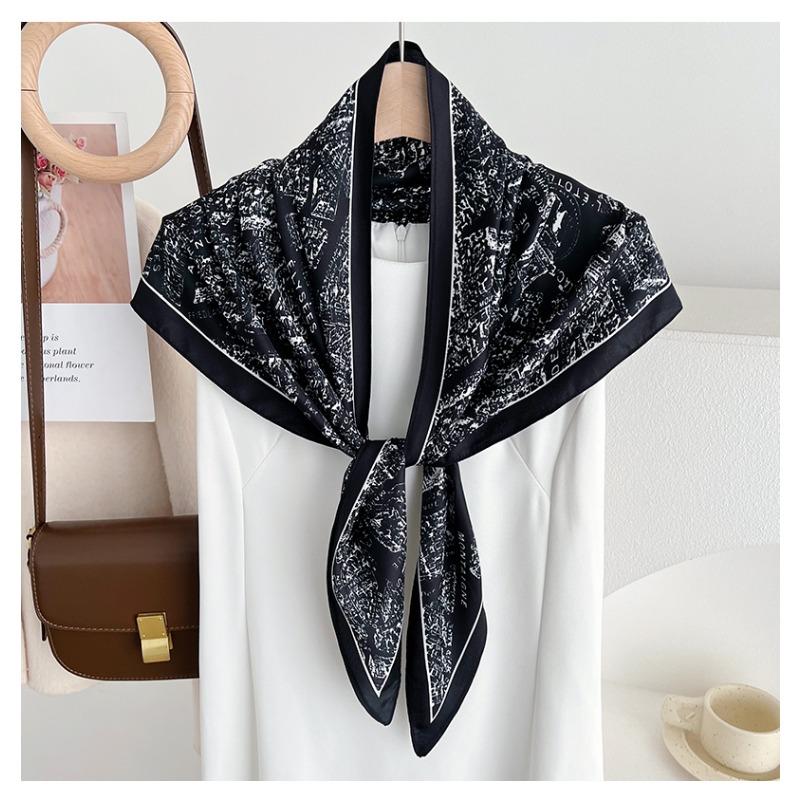 Women Fashion Multifunctional Thin Triangular Scarf Sun Protection Decorative Neck Shawl