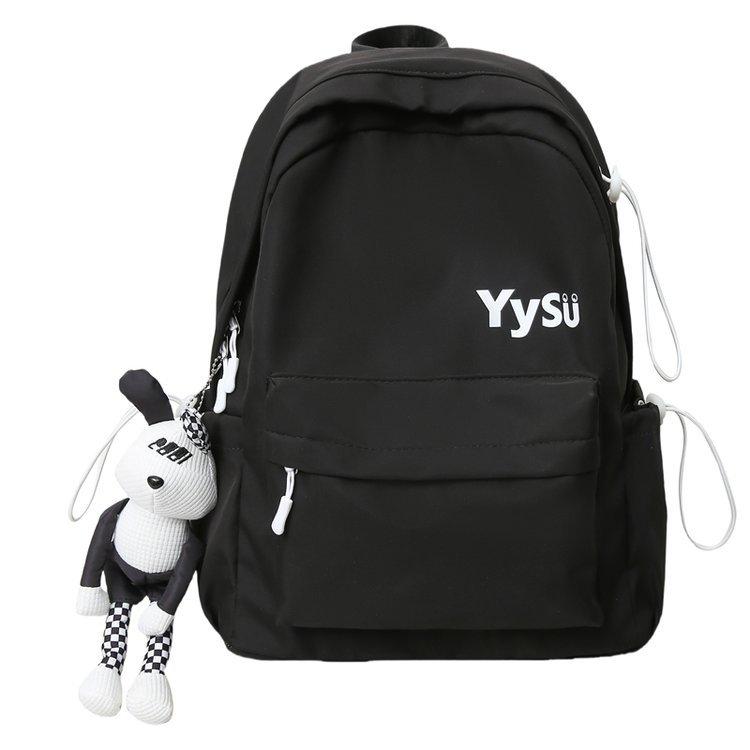 Schoolbag Trend Solid Color School Bag Campus Elementary School Students Junior High School Students Fashion Commuter Versatile Large Capacity Travel