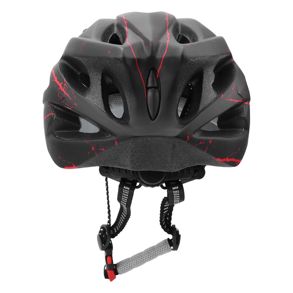 Unisex Schwarz Rot Mountainbike Rennrad Radfahren Sicherheits Kopfschutzhelm mit Brille