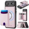 JEEHOOD J10 Flip Card Bag MagSafe Split RFID Leather Phone Case