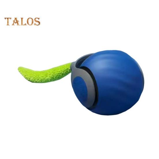 Interactive Cat Ball Toy USB Rechargeable Rolling Ball Toy Two-Speed Adjustment Automatic Moving Cat Toy with Tail for Indoor Cats