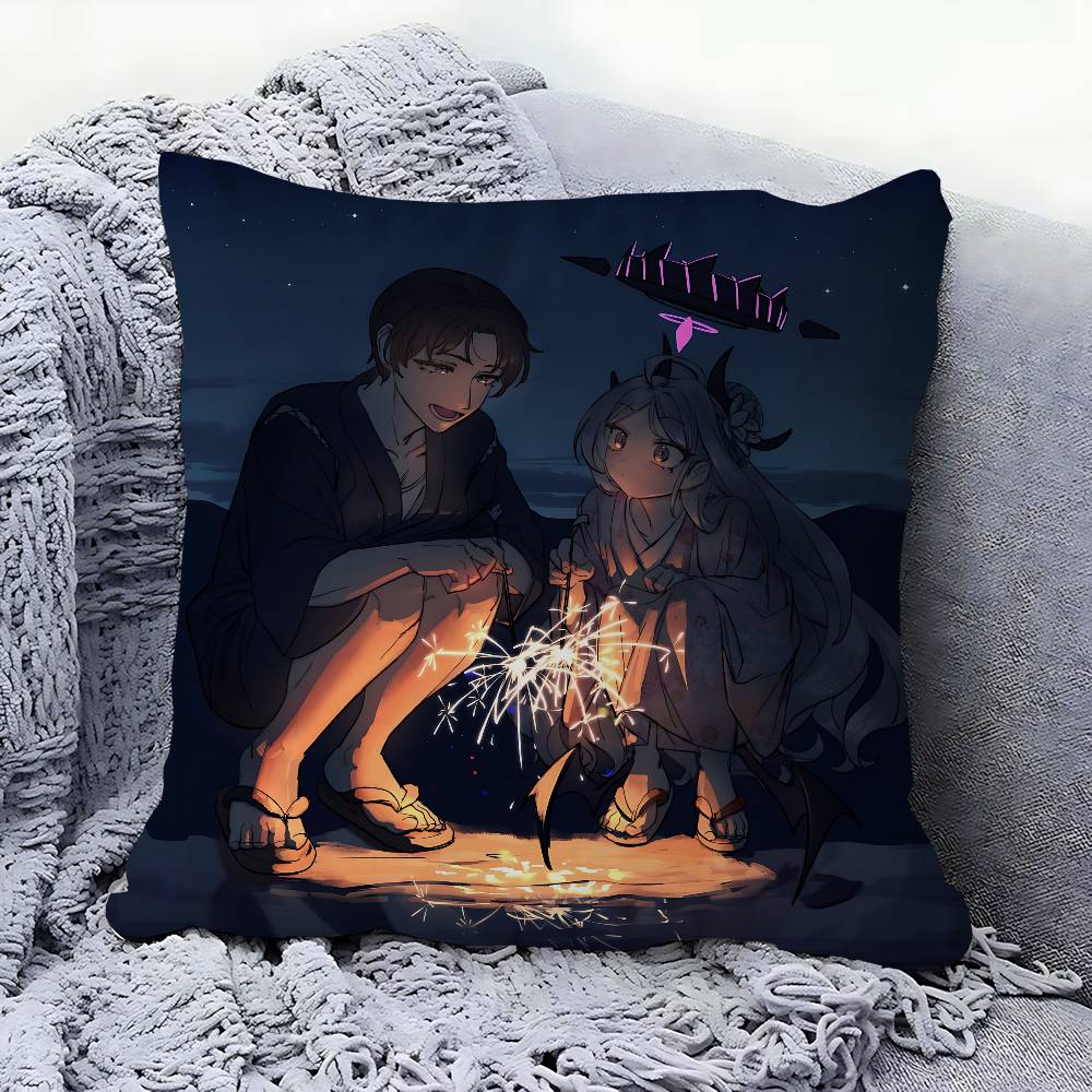 

Anime Sorasaki Hina Pillow Gift Home Office Decoration Bedroom Sofa Car Cushion Cover Case 45x45 12x12Inch
