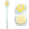 Plastic Bath Brush Flower Shape Long Handle Back Scrubber Exfoliating Shower Brush Body Scrubber Bathing Tool Bath Supplies