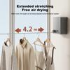 Retractable Clothesline Stainless Seel Pull-Out Clothes-Drying Machine Rope Space-Saving Clothes Drying Rack For Household