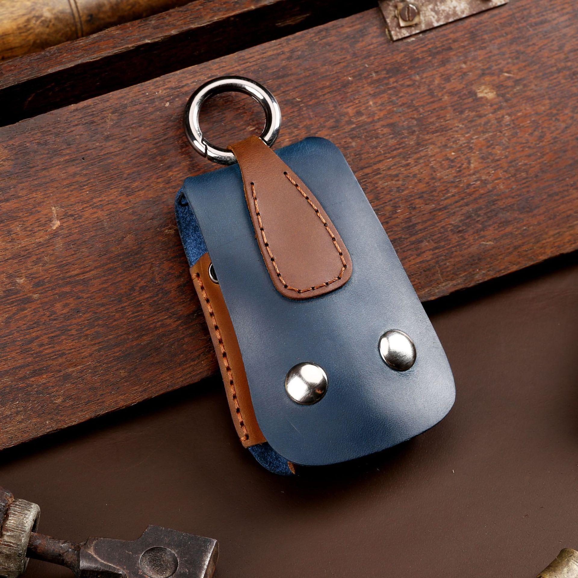 

Ключница Универсальная кожа Crazy Horse Креативный брелок На пояс Кожа Ручная работа Чехол для ключей Ключ против потери