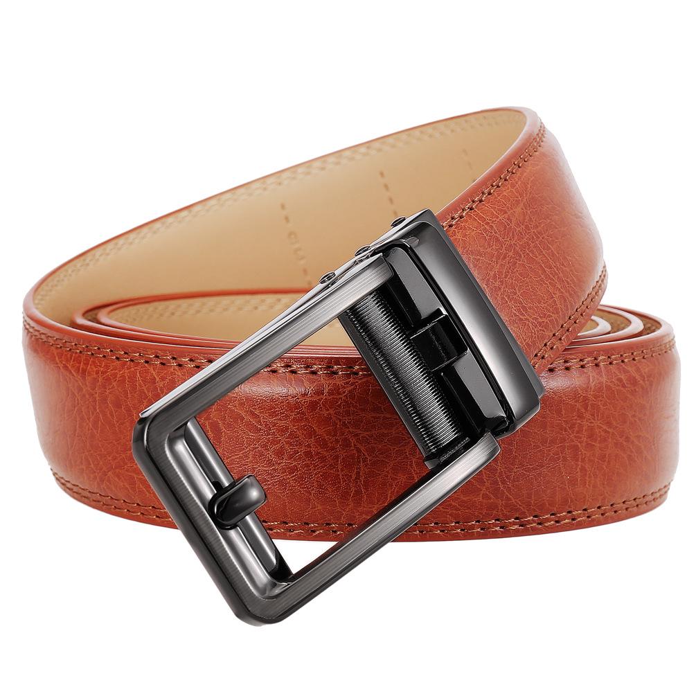 Men's Leather Automatic Buckle Business Belt LY36-32315-1