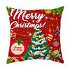 Classic Simple Christmas Series Cushion Pillow Cover Fashion Santa Claus Christmas Tree Pattern Pillowcase Home Sofa Decoration