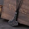 Never Fade Iron Grey Hammer Mjolnir Necklace Viking Scandinavian Norwegian Viking Necklace