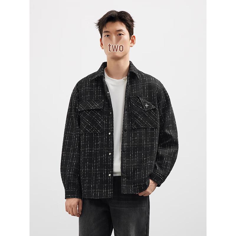 GXG Men's Chic Retro Plaid Long Sleeve Jacket