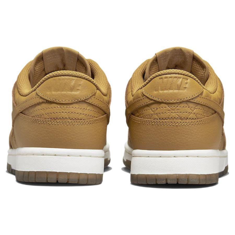 Nike  Dunk Low Quilted Wheat Women Sneakers Tan Sail Black DX3374-700
