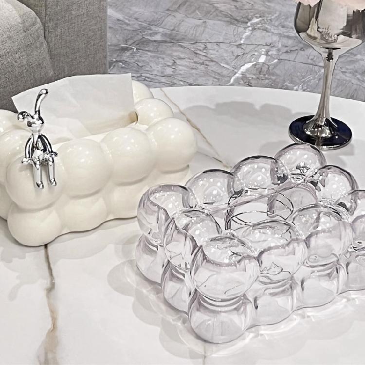 Space Saving Rabbit Napkin Organizers Modern Simplistic Tissue Dispenser Box Paper Organizers for Dining Room