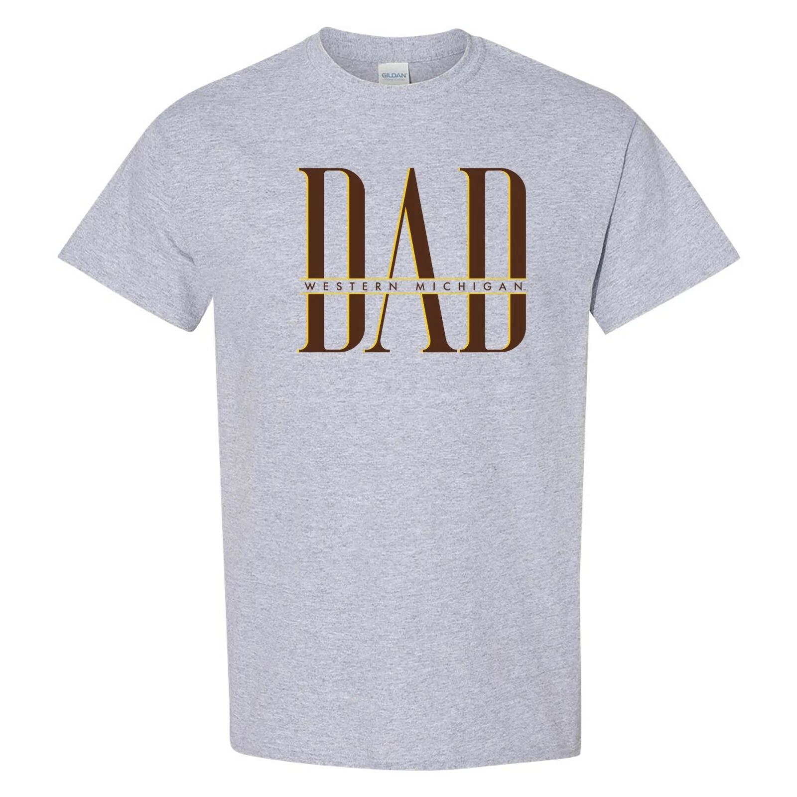 Western Michigan Broncos Classic Dad T-Shirt - Sport Grey M