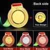 Running Runner Gold Medals Trophy Award With Neck Ribbons Express Medal Various Souvenir School Sports Prize Gift Custom Made