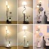 Nordic Modern Minimalist Floor Lamp with Remote Control and Coffee Table Storage for Bedroom, Living Room, or Bedside