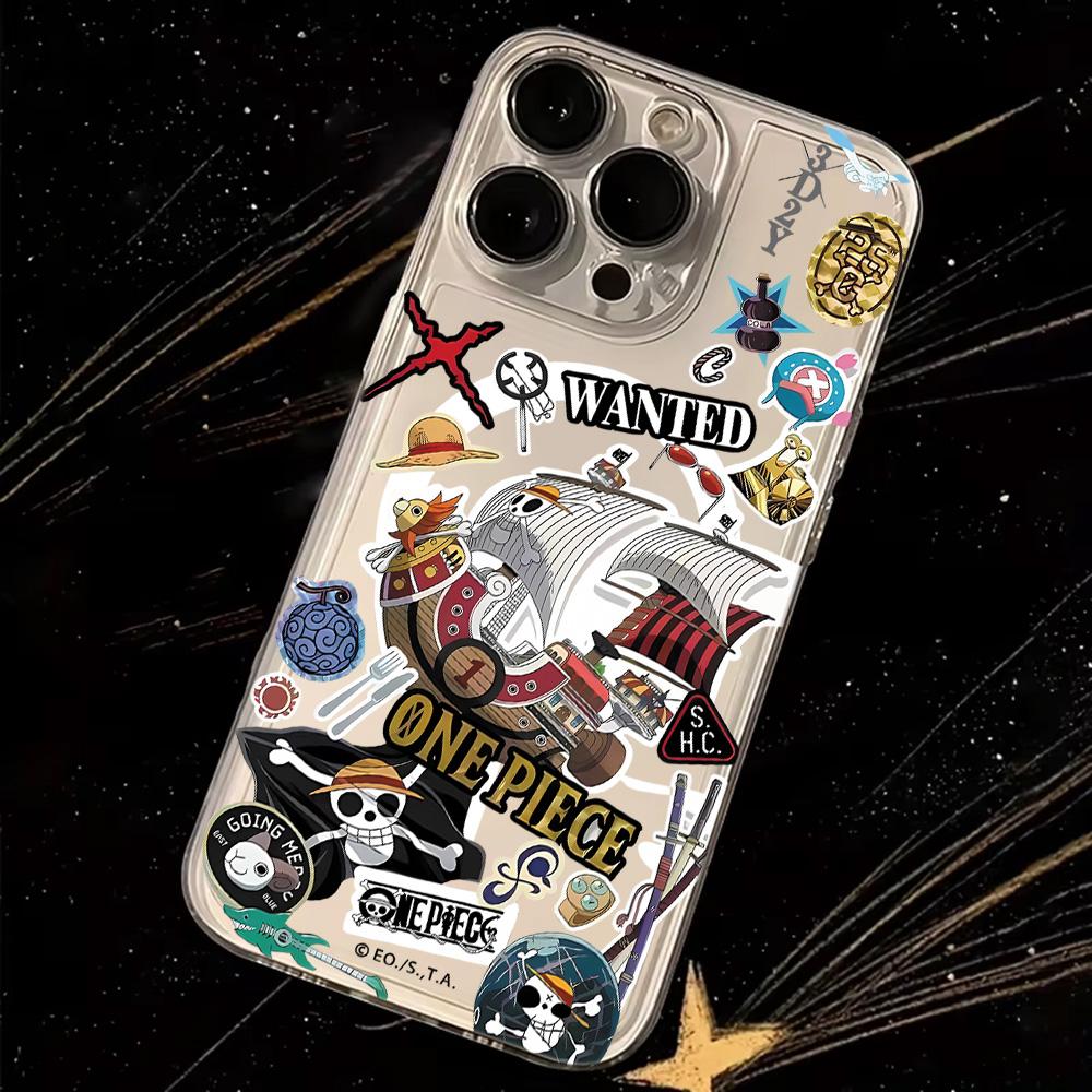 Anime Ones Pieces Luffys Magnetic Phone Case for Samsung Galaxy S25 S24 S23 S22 S21 S20 FE Edge Plus Ultra 5G Soft Clear TPU