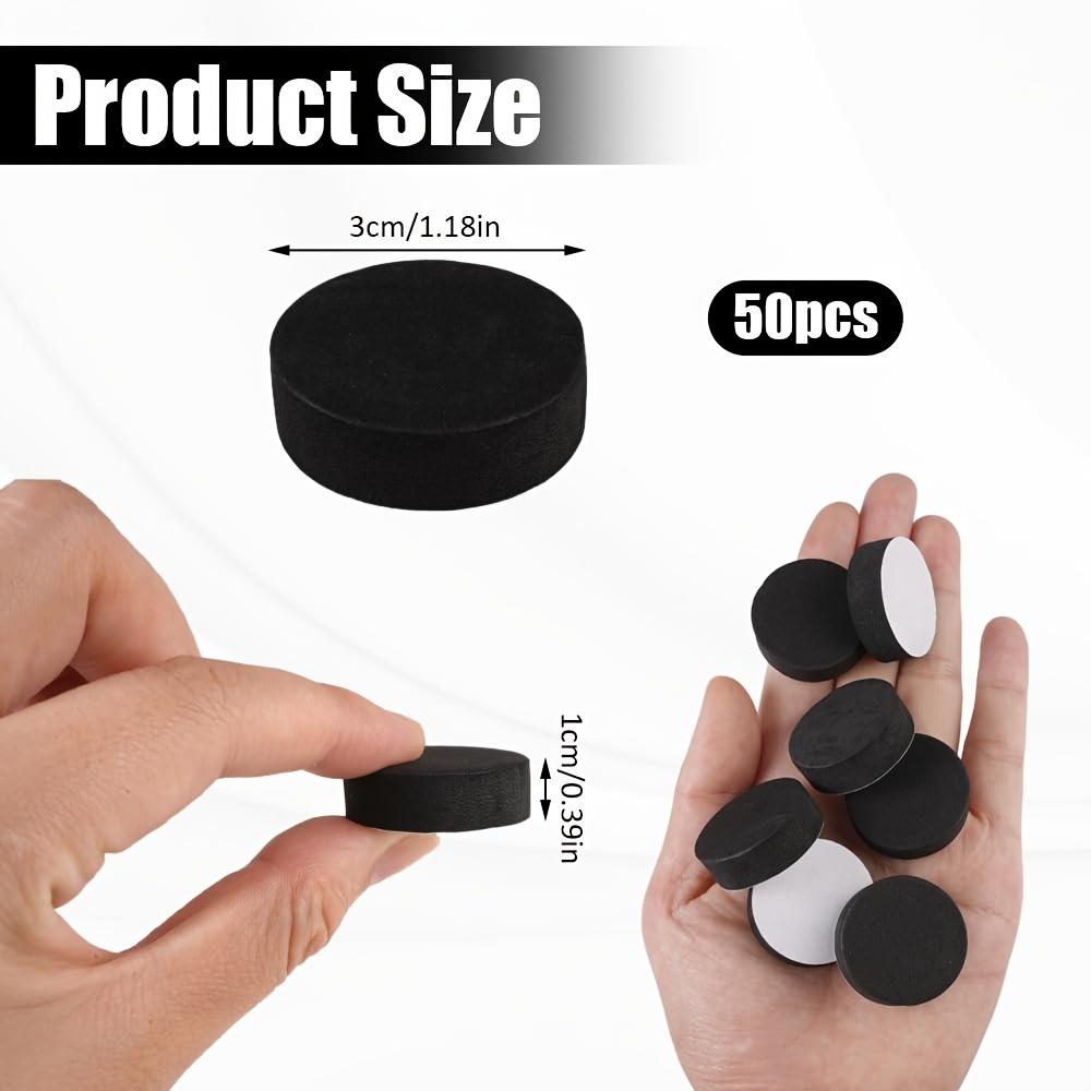 50pcs Invisible Flower Pot Feet Black Non-Slip Feet For Flower Tubs 3x1cm Self-Adhesive Flower Pot Feet Gardening Accessories