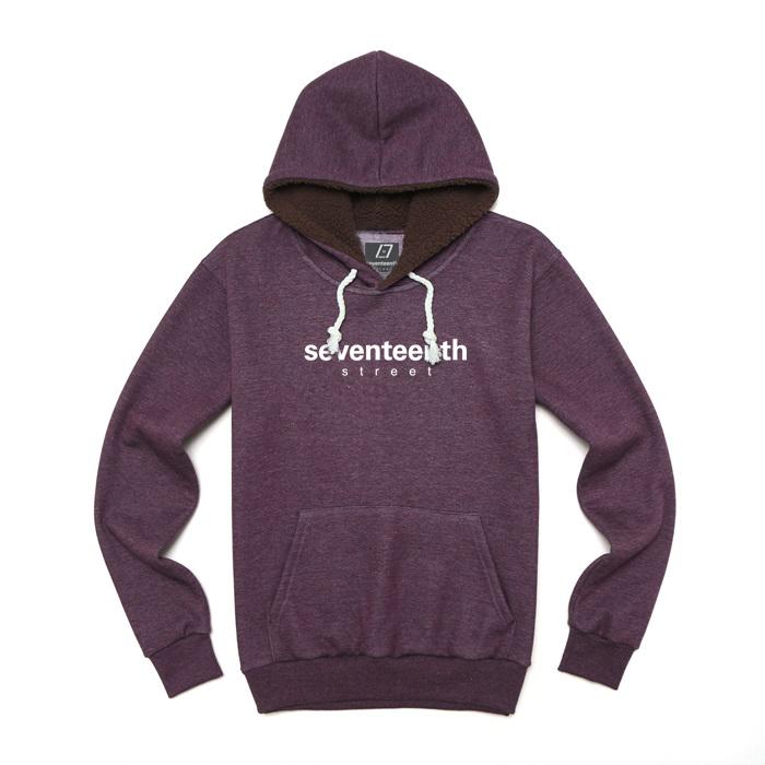 Seventeens Basic Fleece Hoodie Purple Xl