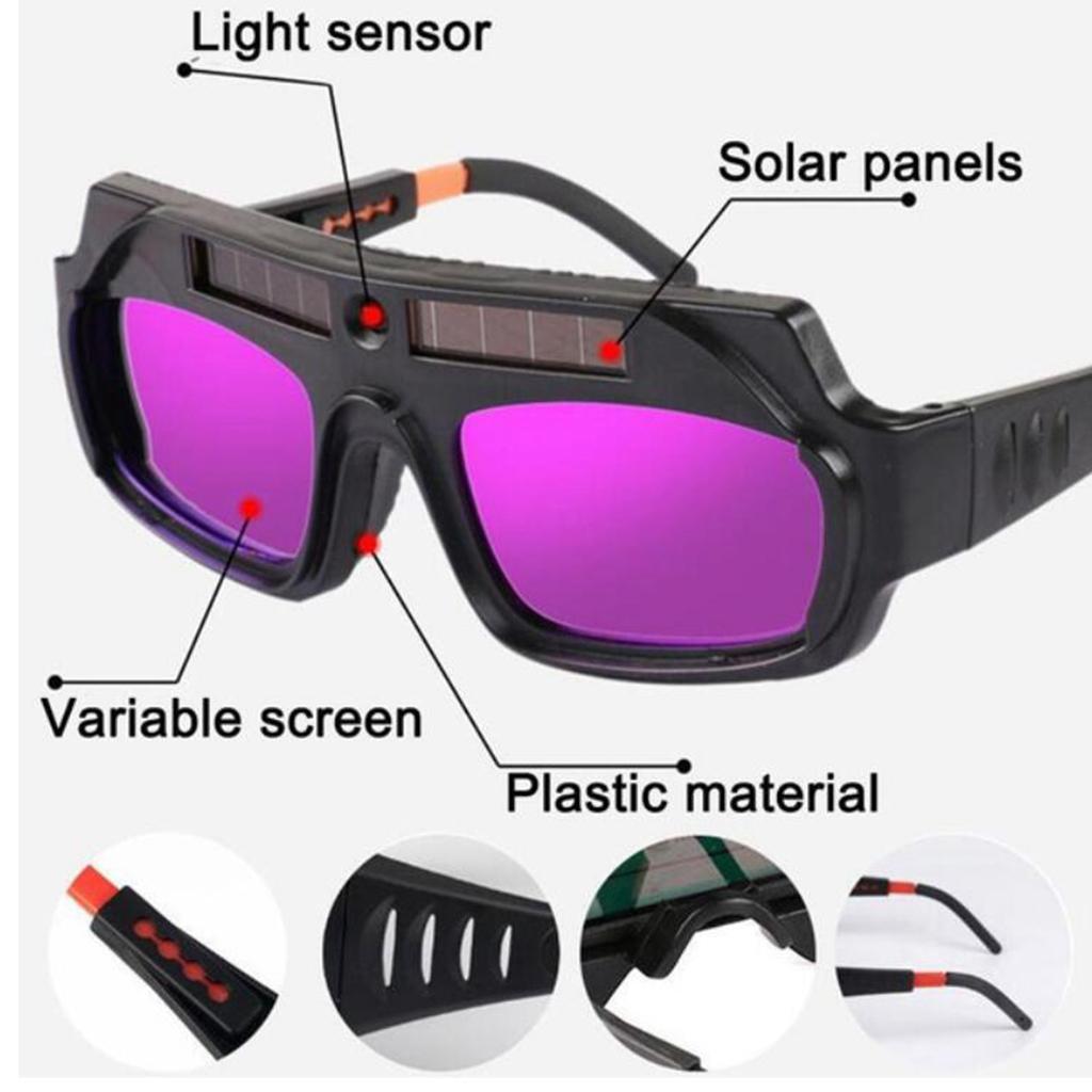 Professional Solar Powered Automatic Darkening Glasses Anti- Lightweight