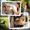 Dog Stroller, 3 Wheels Foldable Pet Stroller with Adjustable Canopy, Storage Basket for Small Mini Breeds, Coffee